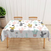 Lofaris Sweet Holiday Tablecloth with Carnival and Circus Pattern for Kids Birthday Party Fun Celebrations